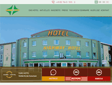 Tablet Screenshot of highway-hotel.com
